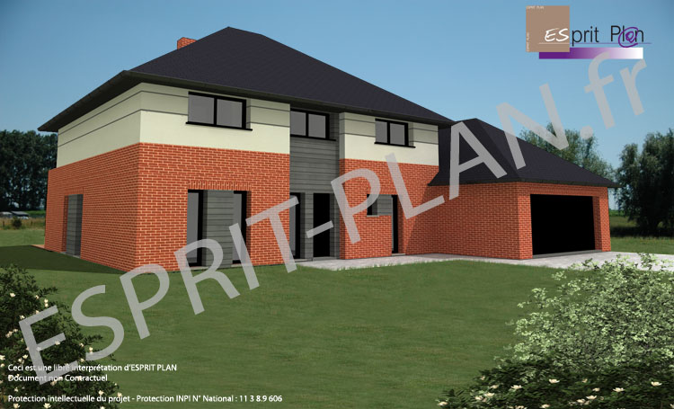 plan maison contemporaine nord pas de calais